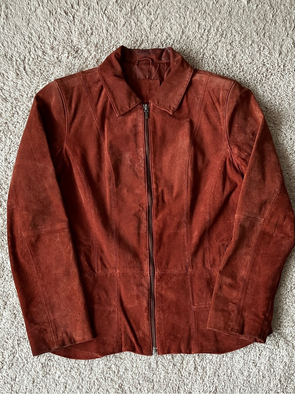 Jessica | Women’s Suede Jacket in Rust